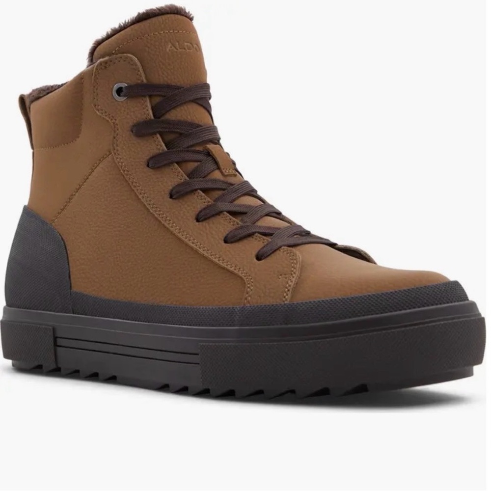 ALDO Men's Ulf Lace Up Boot in a dark beige color.